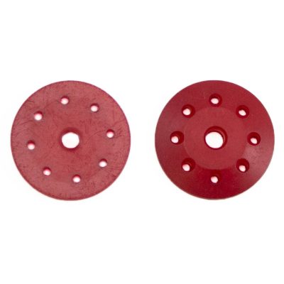 16mm CONICAL SHOCK PISTONS RED (8x1.2mm) (2pcs)