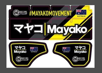 MAYAKO WING WRAP - BLACK/YELLOW