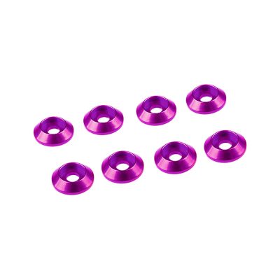 3MM ALUMINIUM CAP HEAD WASHER PINK (8 pcs)