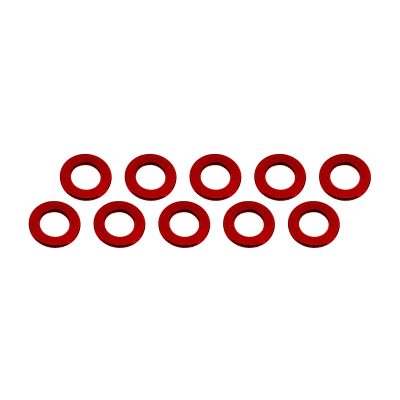 ALUMINUM SHIM (3x6x0.5mm) RED (10pcs)