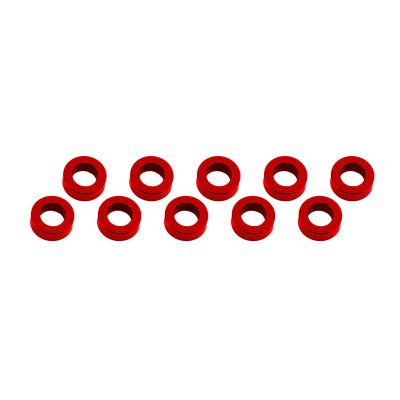 ALUMINUM SHIM (3x6x2mm) RED (10pcs)