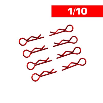 BODY CLIPS 1/10 L&R RED (8 pcs.)