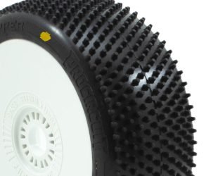 GRASSHOPPER v4 BUGGY A2 (SOFT) PRE-MOUNTED WHITE (2pcs.)