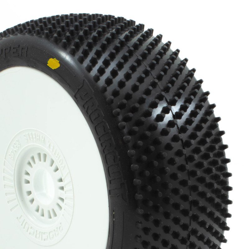 GRASSHOPPER v4 BUGGY A2 (SOFT) PRE-MOUNTED WHITE (2pcs.)