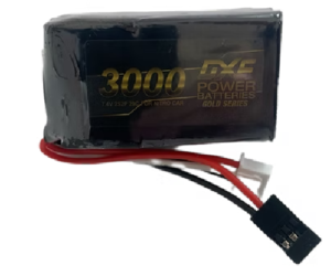 DXF POWER GOLD SERIES 3000MAH LIPO RECEIVER PACK 7.4V