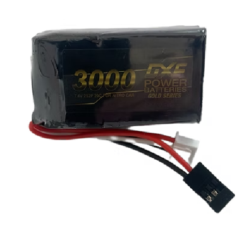 DXF POWER GOLD SERIES 3000MAH LIPO RECEIVER PACK 7.4V