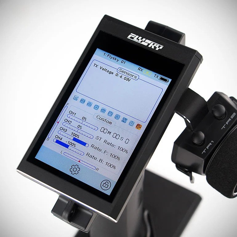 FLYSKY NOBLE NB4 PLUS HVGA 3.5INCH LCD TOUCH SCREEN 2.4GHZ 4-CHANNEL TRANSMITTER RADIO W/FGR4B - Image 2